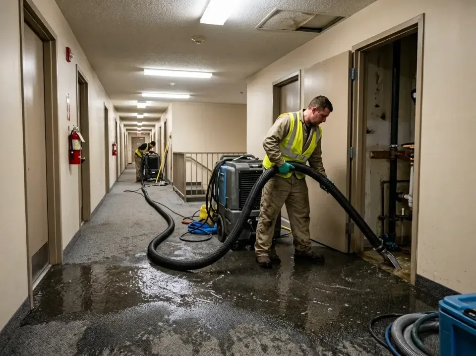 multi-unit-apartment-hallway-f-005 — frequently asked questions, Emergency Burst Pipe Water Extraction & Removal in Rialto,…